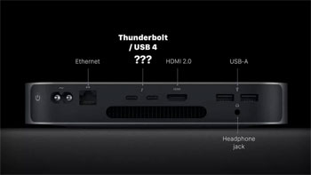Apple M1 Mac mini Thunderbolt / USB4