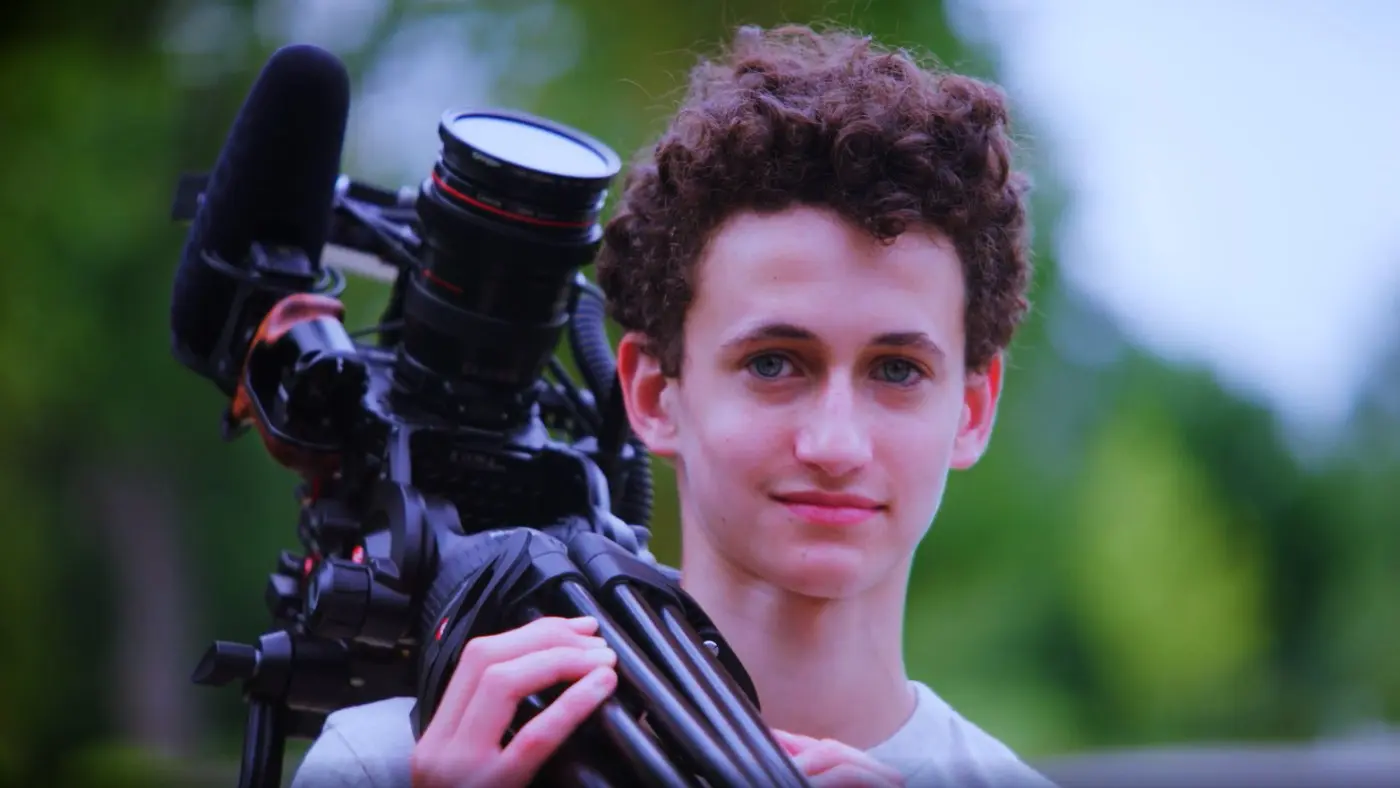 High school student with DSLR