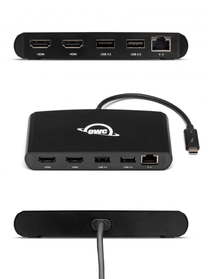 owc thunderbolt3 mini dock compact connections