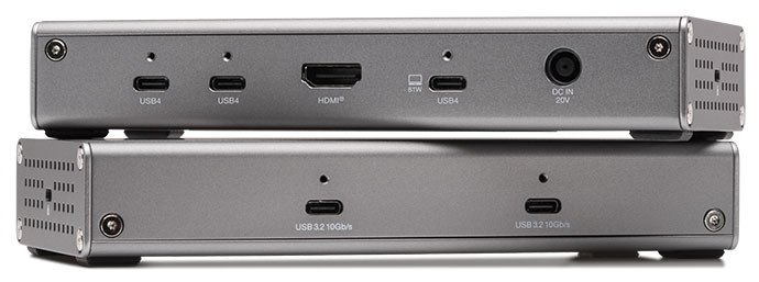 OWC USB4 Hubを積み重ねた写真